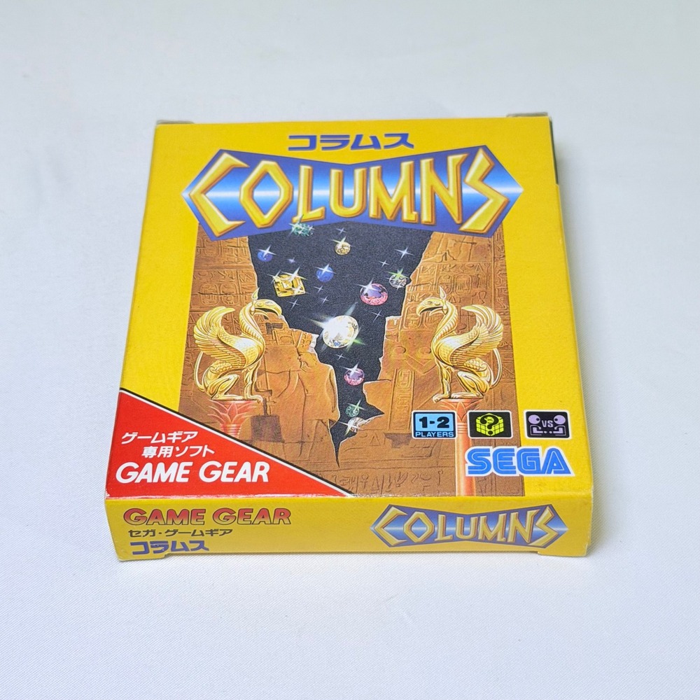 Columns Sega Game Gear 1990 Japan Import CIB Puzzle Game 671-0674-01